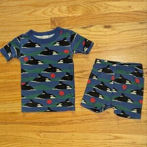 Hanna Andersson Killer Whale Pajamas, Sz 4T